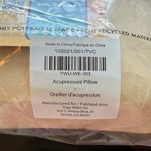 Yoga Wake‎ Up Acupressure Pillow Blue Gradient Lotus Flower Spikes Relaxation